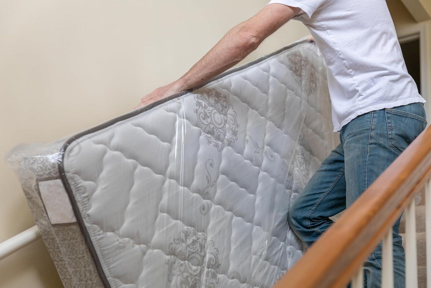 Duck Twin/Full Mattress Cover, 53 in x 84 in x 12 in, Clear