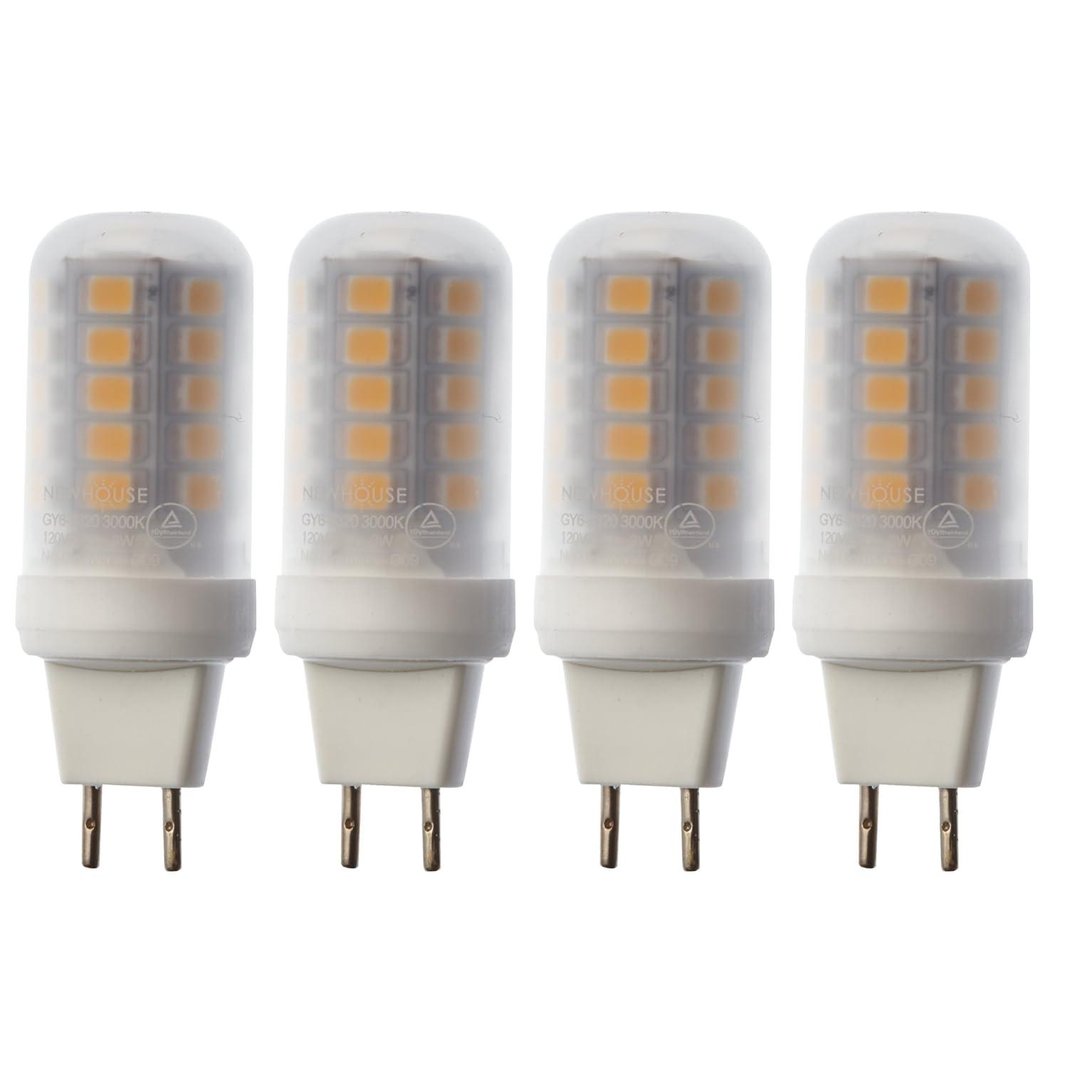 Newhouse Lighting 20 Watt Equivalent T4 GY6.35/Bi-pin 3000K LED Bulb (Set of 4) GY6-2320-4