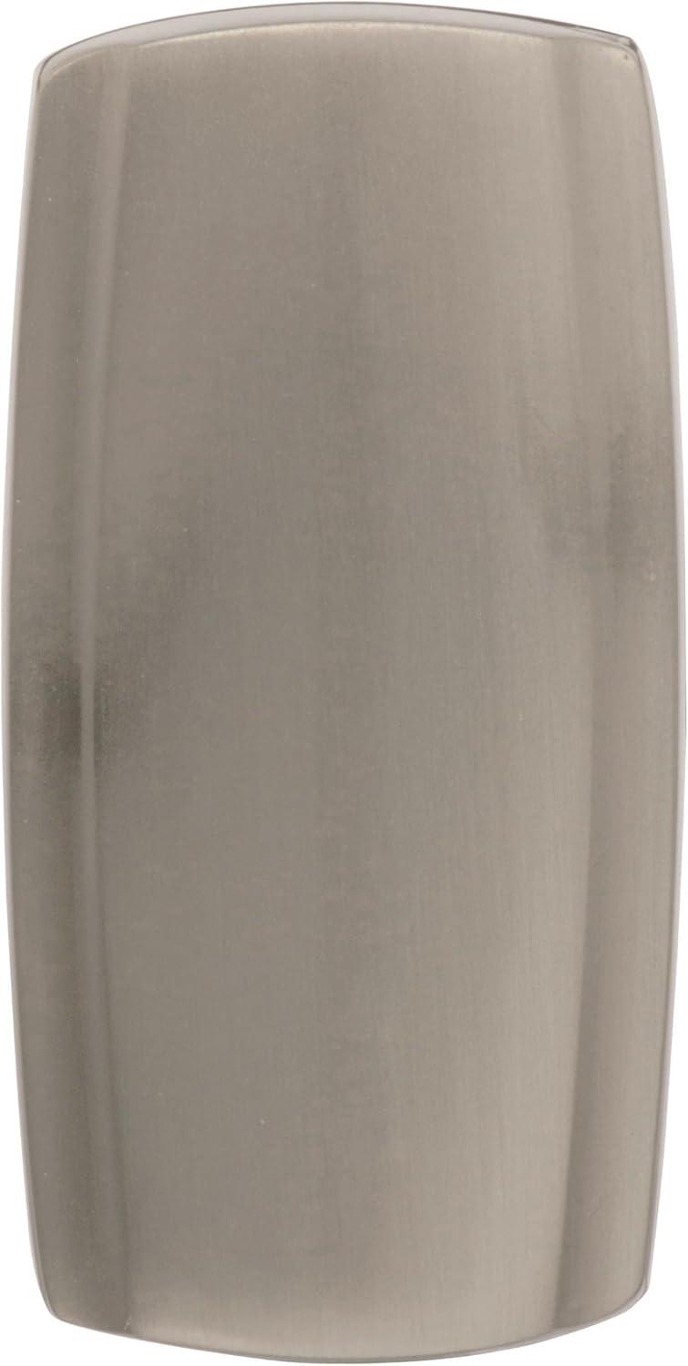 Amerock Highland Ridge 1-3/8 inch (35mm) Length Satin Nickel Cabinet Knob