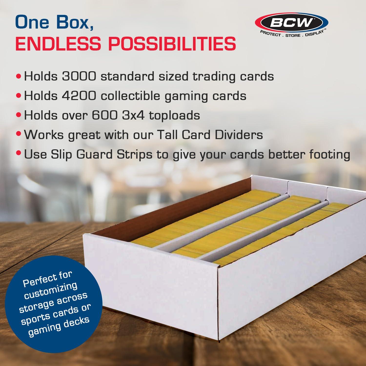 BCW 3000 Count 3 Row Super Shoe Trading Card Storage Box