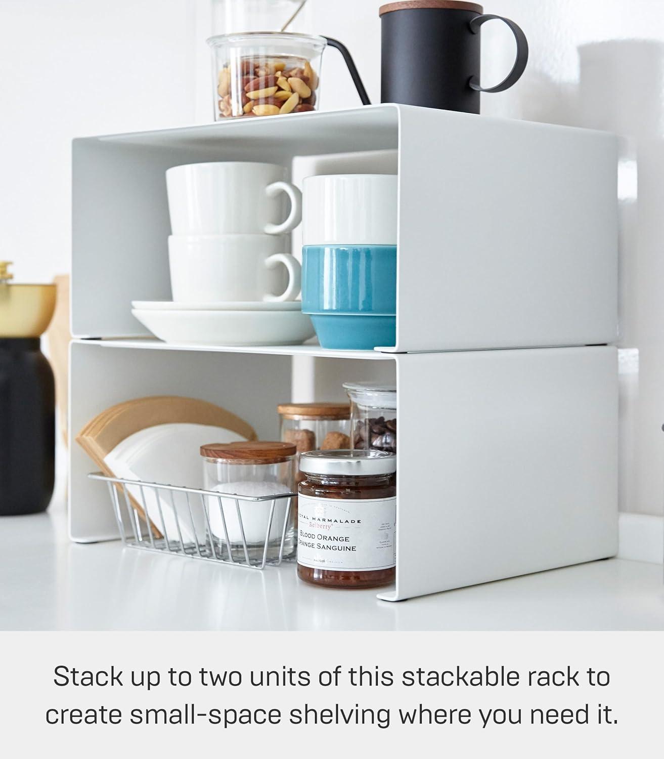 Yamazaki Tower Large White Kitchen Steel Rack