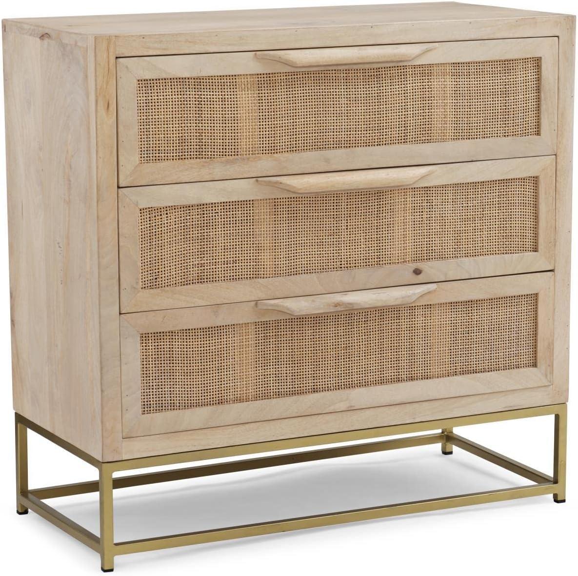 Leanne 3 Drawer 30" W Solid Wood Dresser
