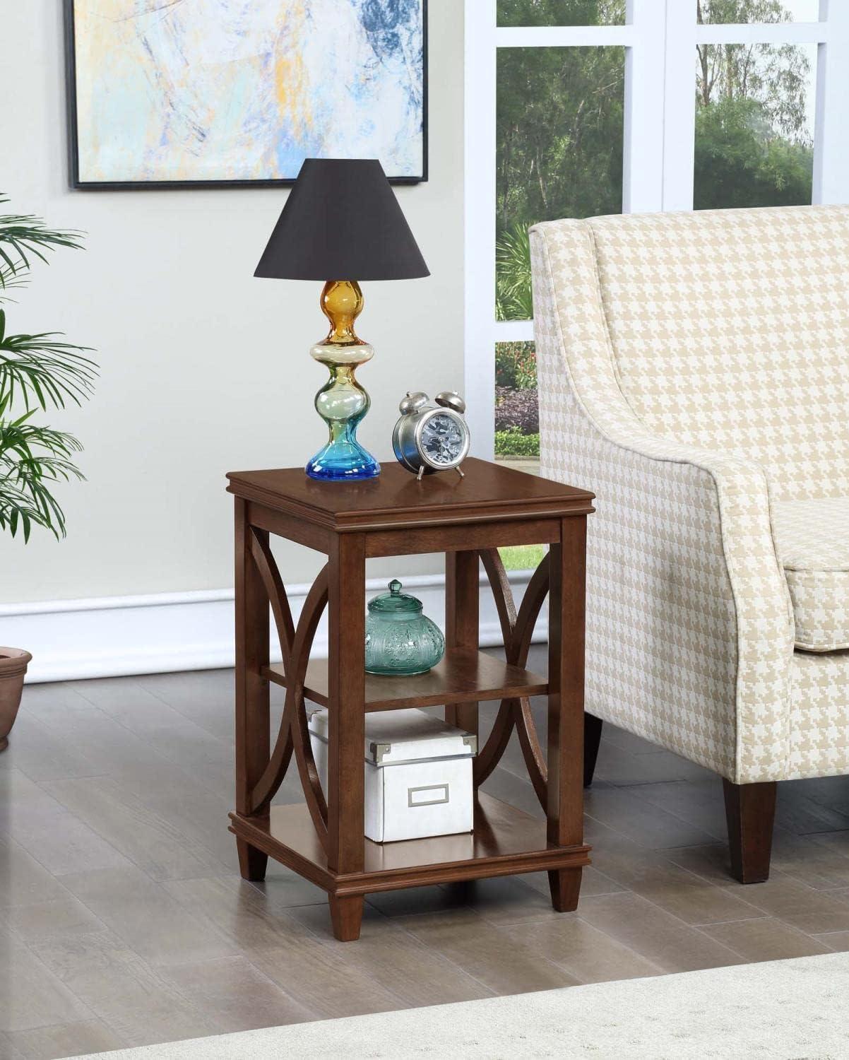 Convenience Concepts Florence End Table in Espresso Wood Finish