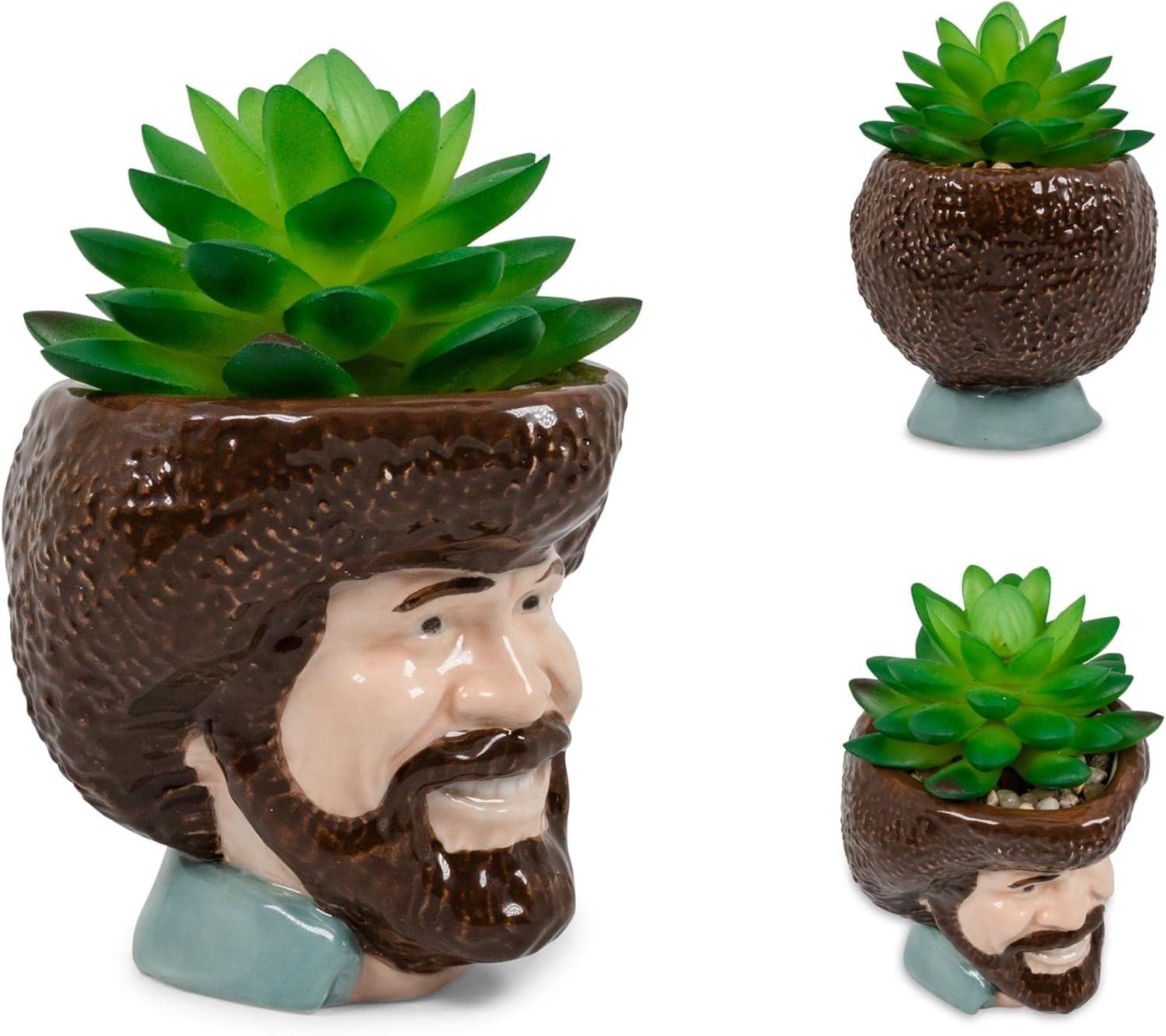 5'' Faux Succulent Plant in Ceramic Planter