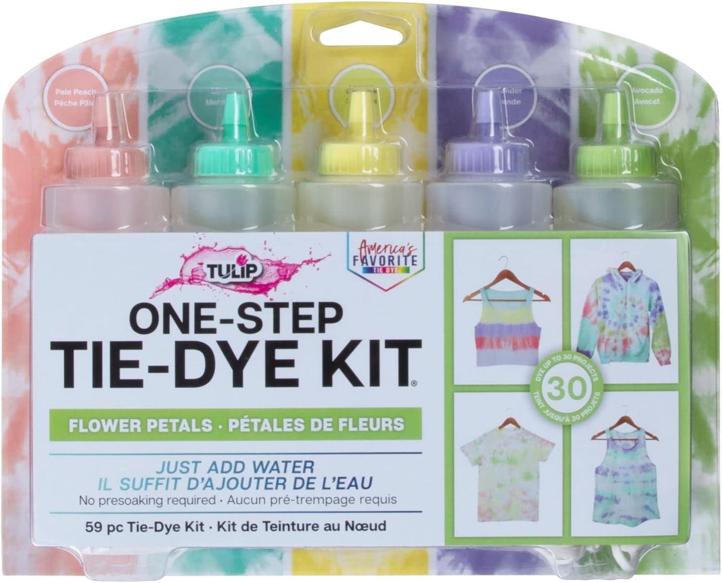 Flower Petals Bohemian Tie-Dye Kit with Water-Based Paint