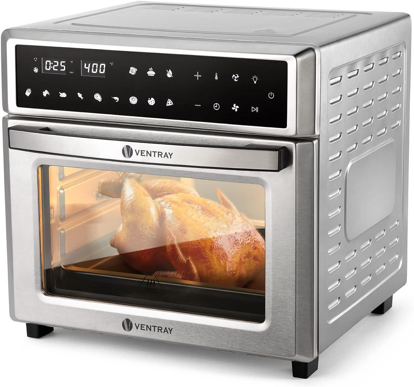 Ventray 26QT Stainless Steel Digital Convection Oven Air Fryer