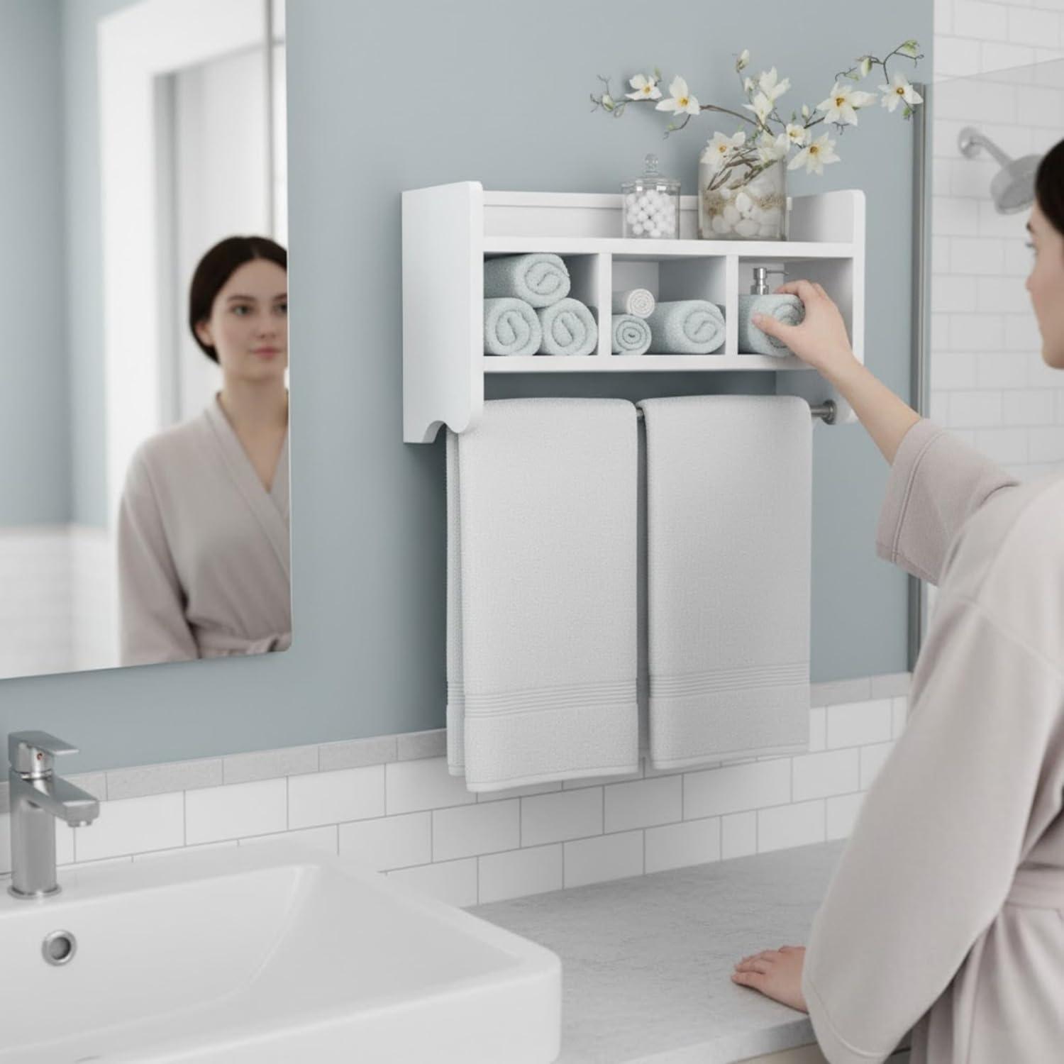 Lark Manor™ Alaterre Furniture Williamsburg Bathroom Vanity 2-Piece Set - 36 Inch Vanity and Bathroom Mirror - Solid Wood Sink Cabinet Set