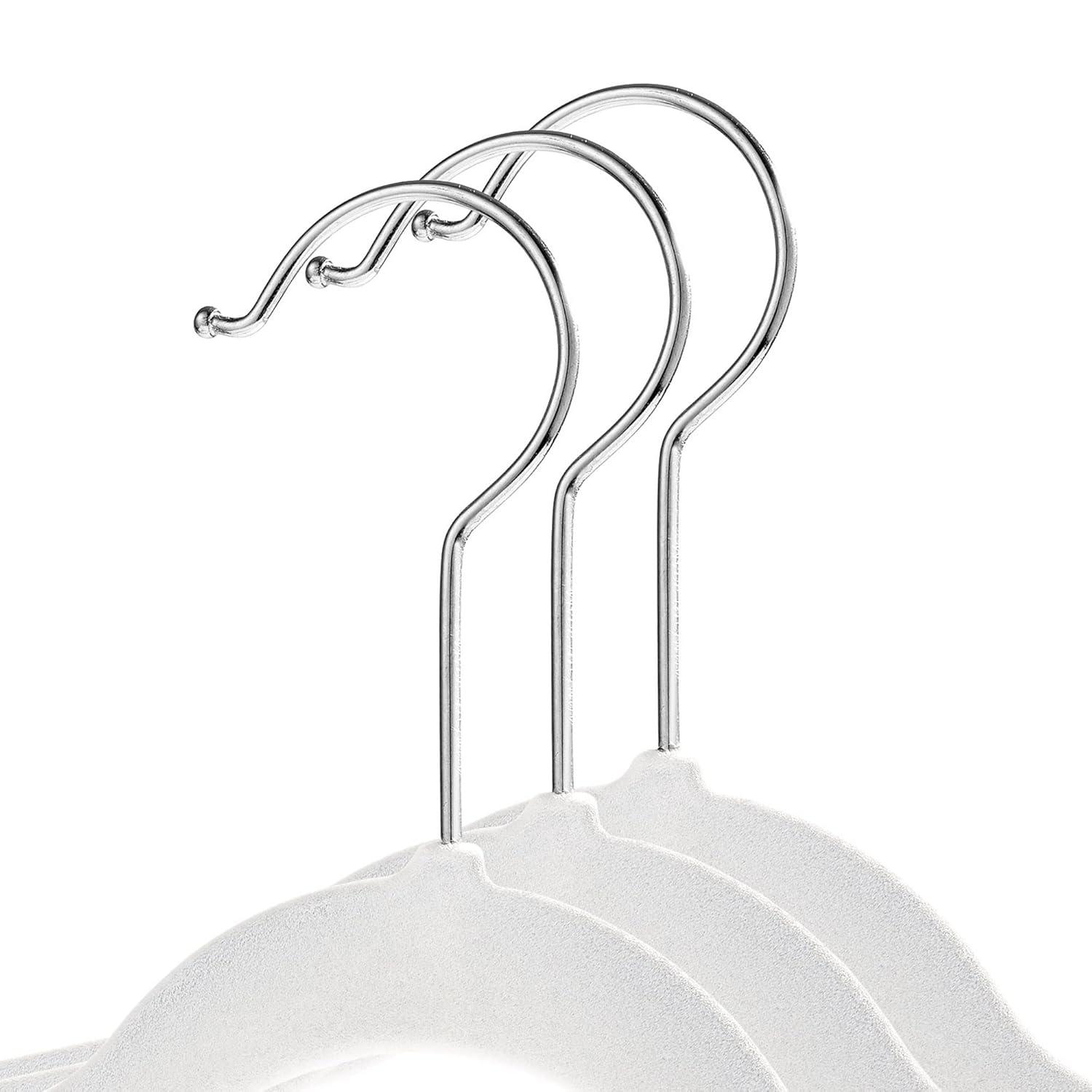 Casafield 14" Velvet Non-Slip Children’s Clothing Hangers (Set of 100)