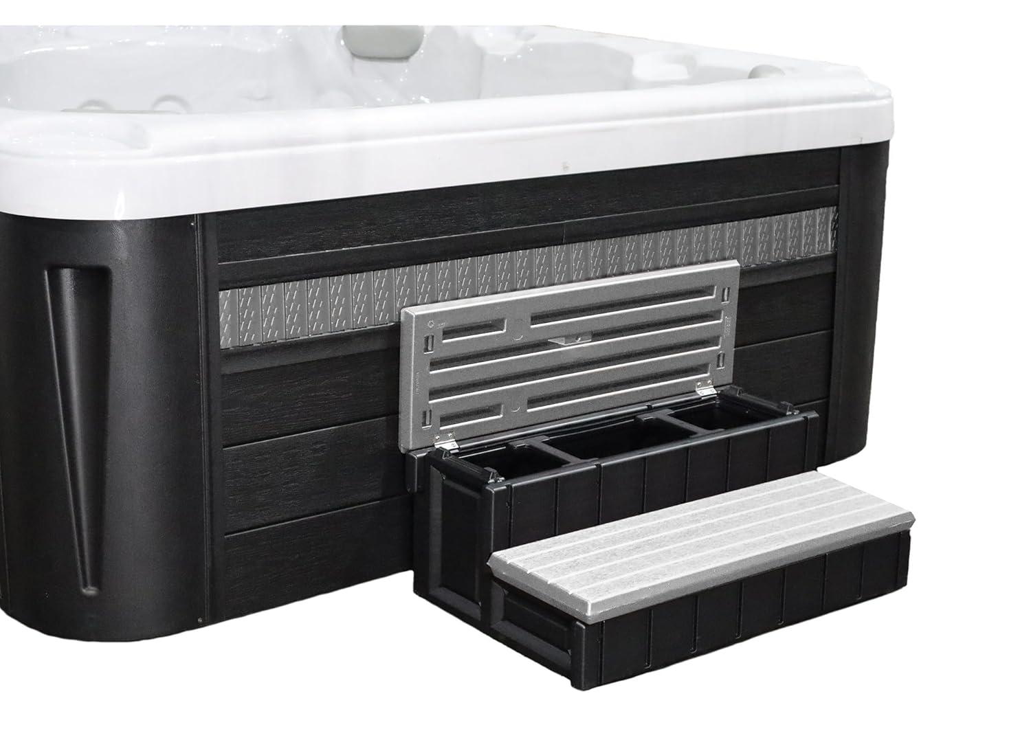 Confer Plastics Confer Plastics 36" Storage Spa Steps Espresso