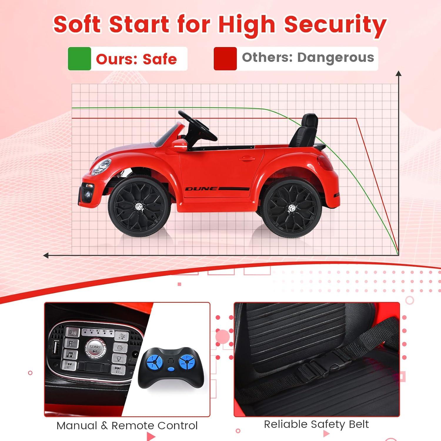 Costway Costway 1 Seater Battery Powered Ride On