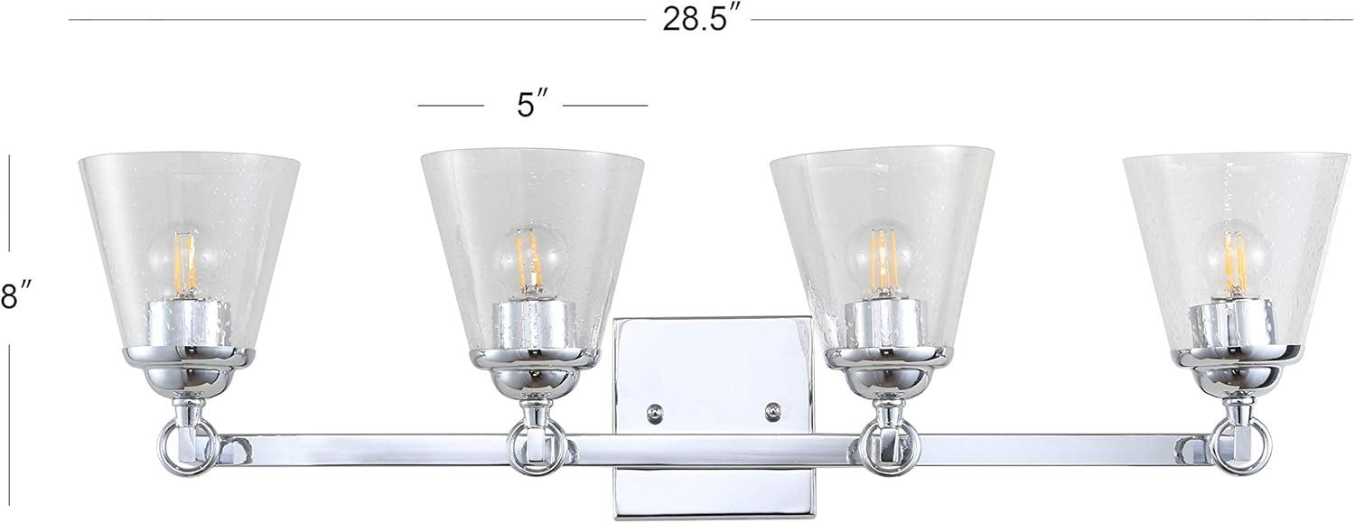 Marion 28.5" Chrome 4-Light Hurricane Vanity Light