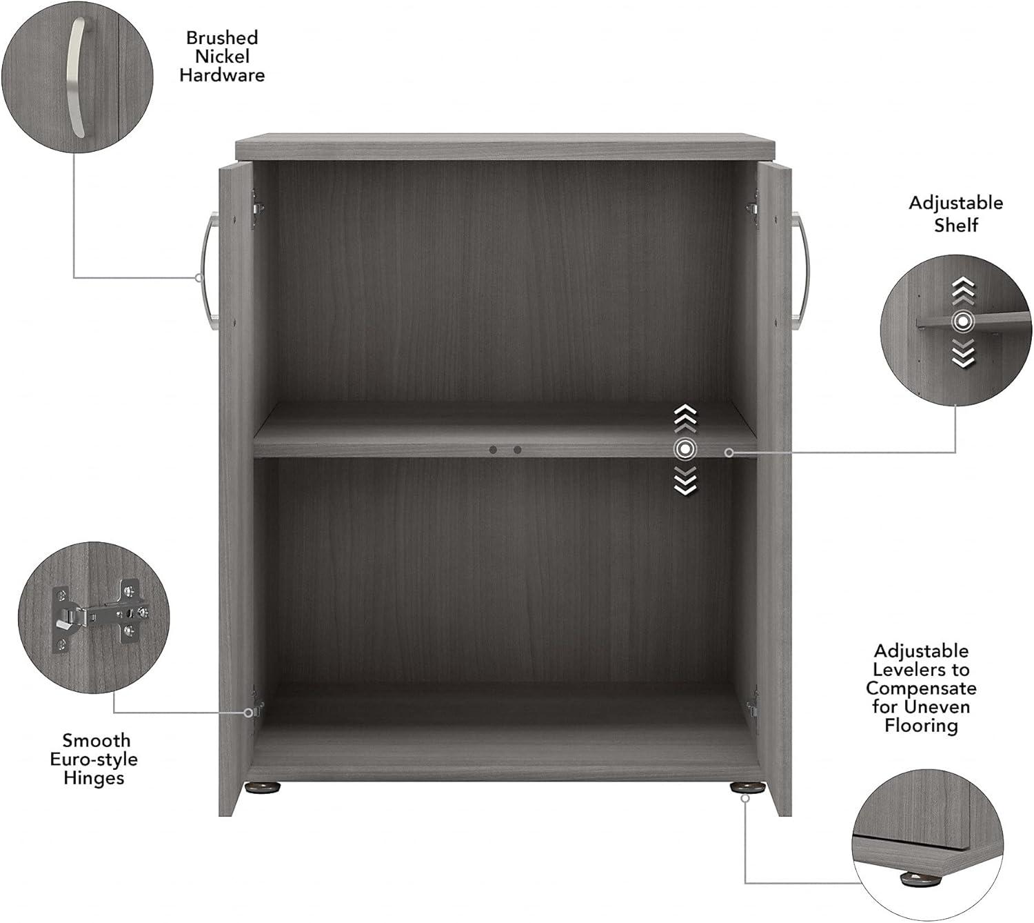 Universal Storage 28.35'' Wide 2 - Shelf Storage Cabinet