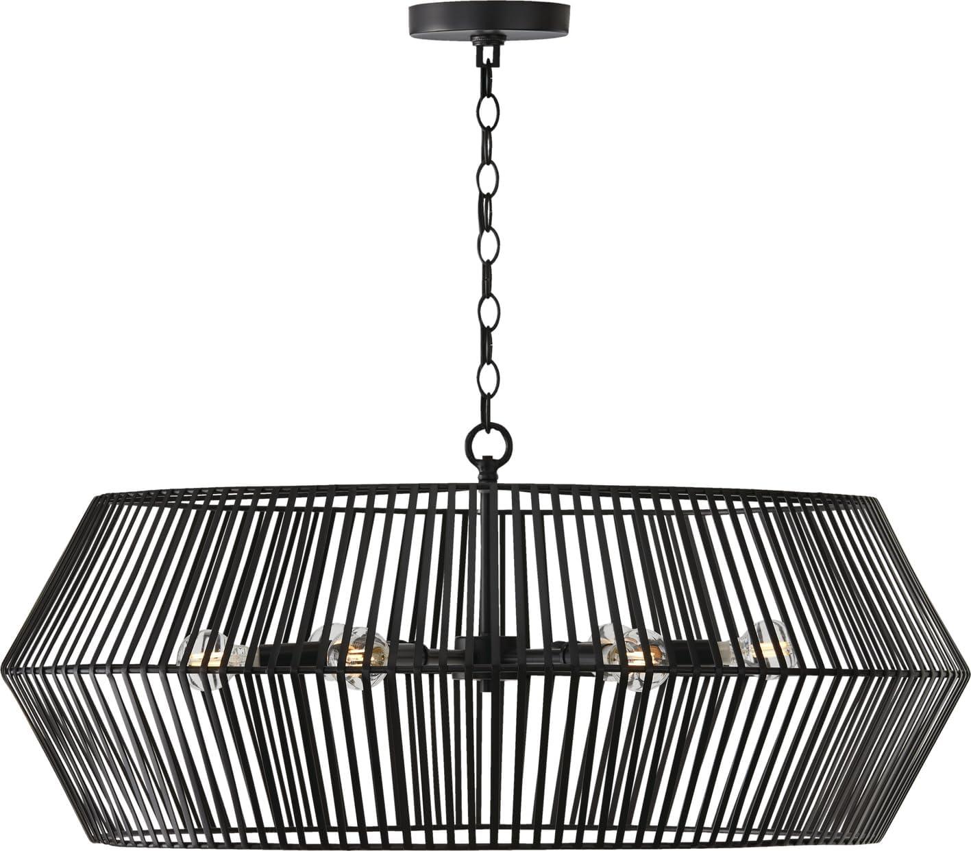 Capital Lighting Kaiya 6 - Light Dimmable Cage Chandelier