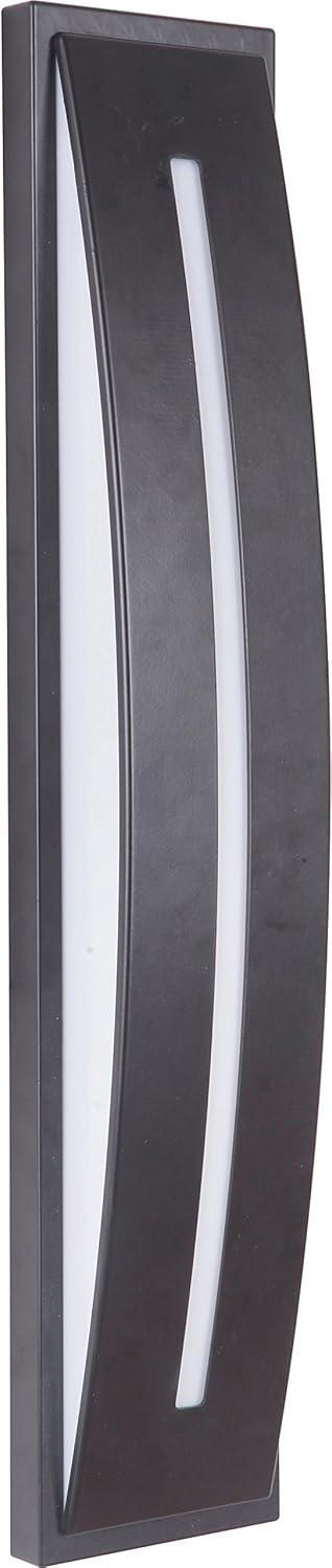 Brushed Aluminum 19" LED Wall Sconce with Ambient Lighting