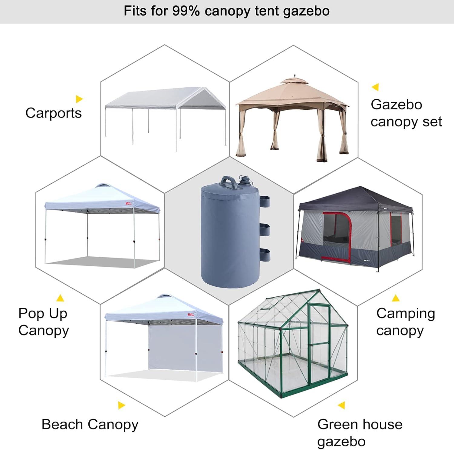 Heavy Duty Gray PVC Water Weight Bags for Canopies