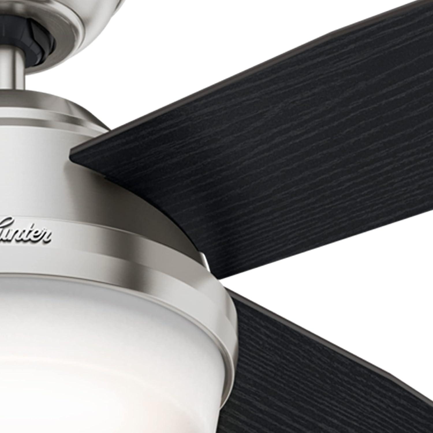 Dempsey 52" 4 - Blade Contemporary Indoor Ceiling Fan with Lights and Remote