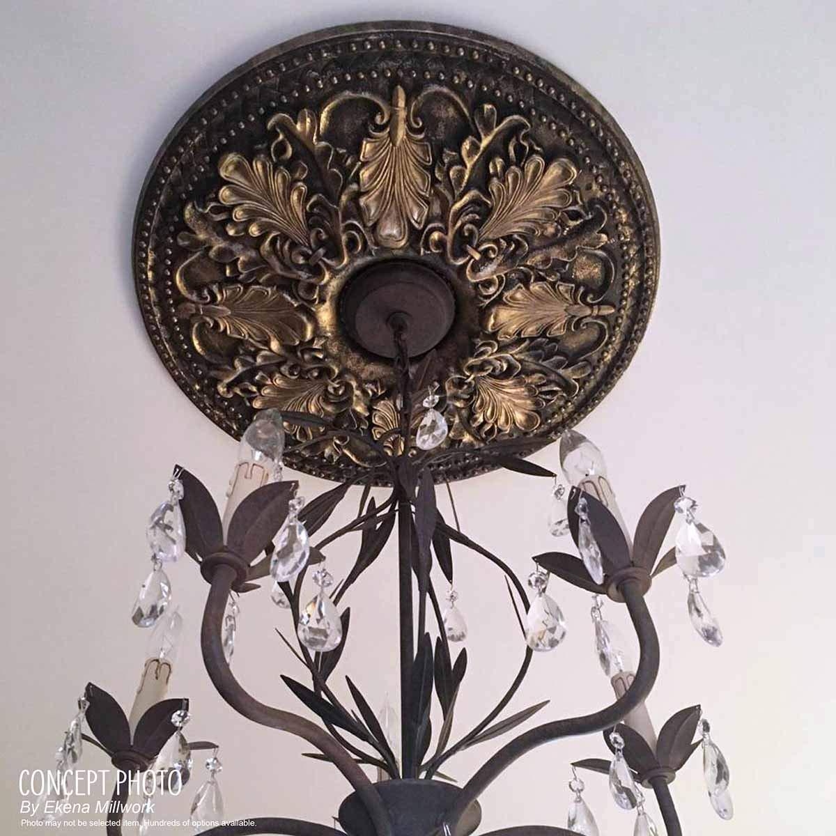 Bradford 12.5"H x 12.5"W x 0.75"D Ceiling Medallion