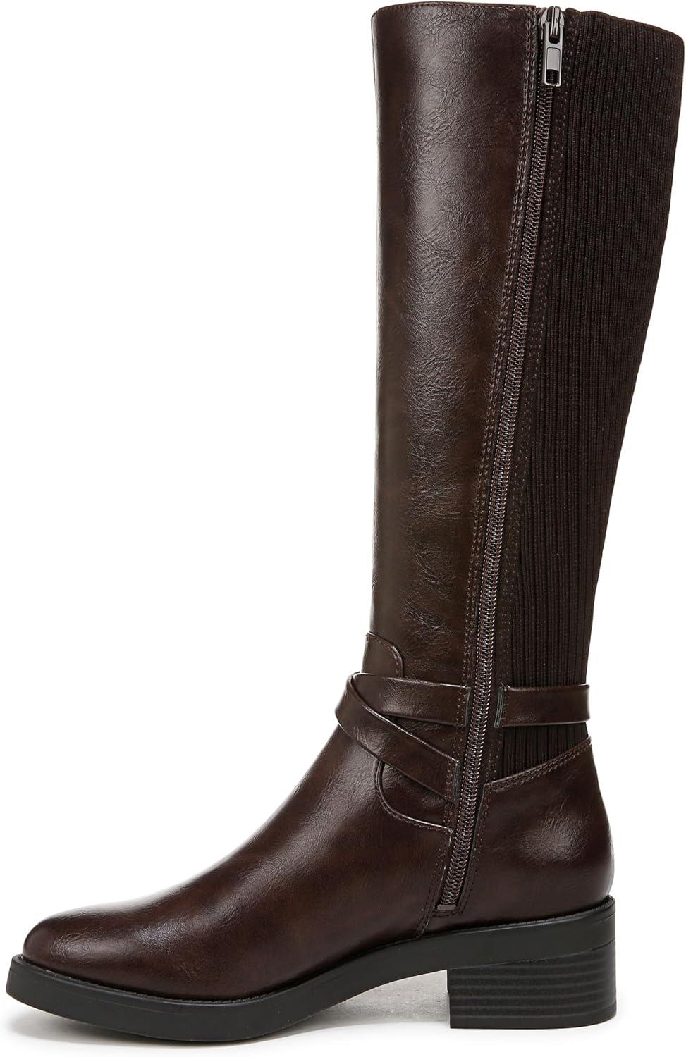 LifeStride Women's Brittany Wide Calf Fashion Boot Dark Brown 9 M