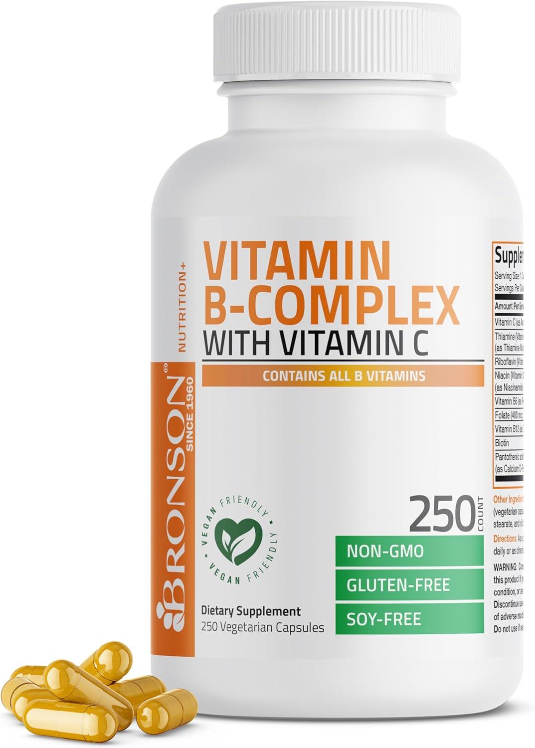 Bronson 250 Count Vitamin B Complex with Vitamin C Capsules