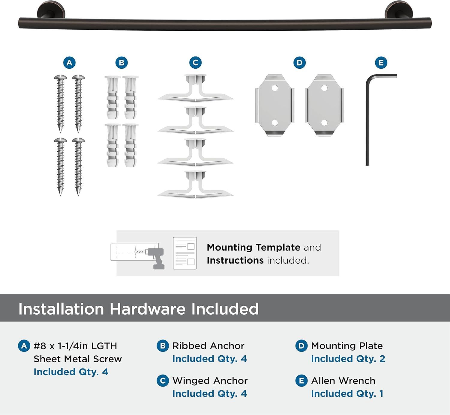 Arrondi™ 27" Wall Mounted Towel Bar