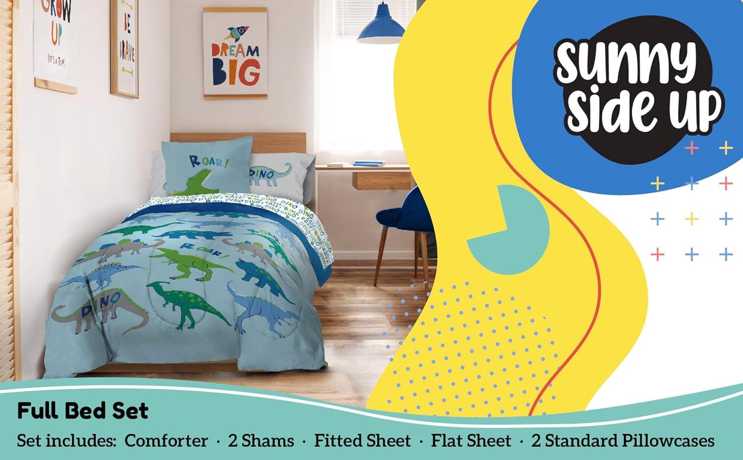 Sunny Side Up Dino Roar Bed Set