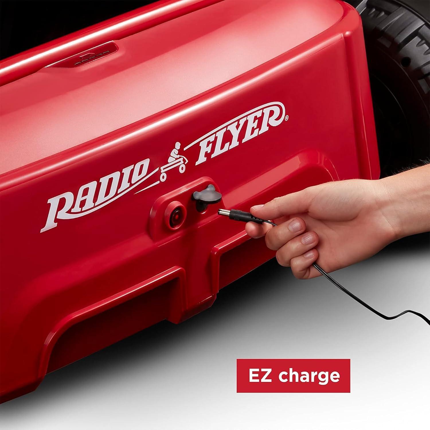 Radio Flyer Ultimate 24 Volt Electric Go-Kart with 2 Seats, Adjustable Seat, Rubber Wheels, and Speeds up to 8 MPH, for Kids Ages 3-8, Red