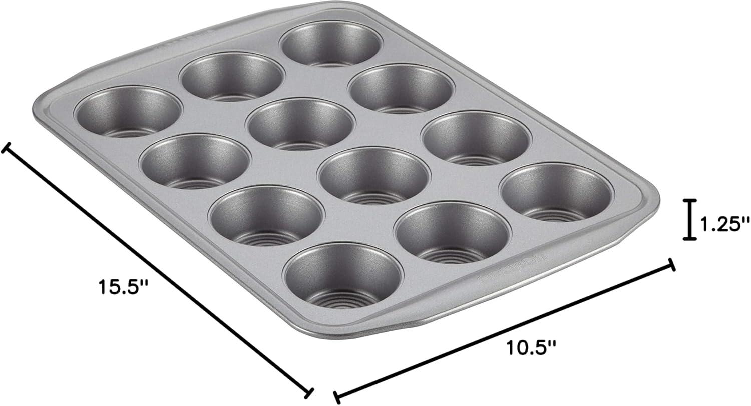 Circulon 12 Cup Muffin Pan Gray