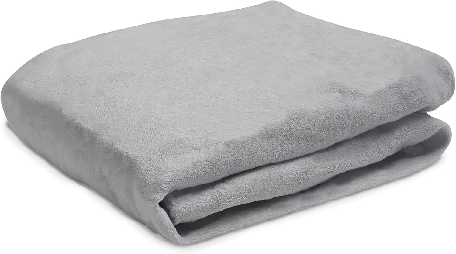 Delta Children Contoured Changing Pad with Plush Cover, Grey