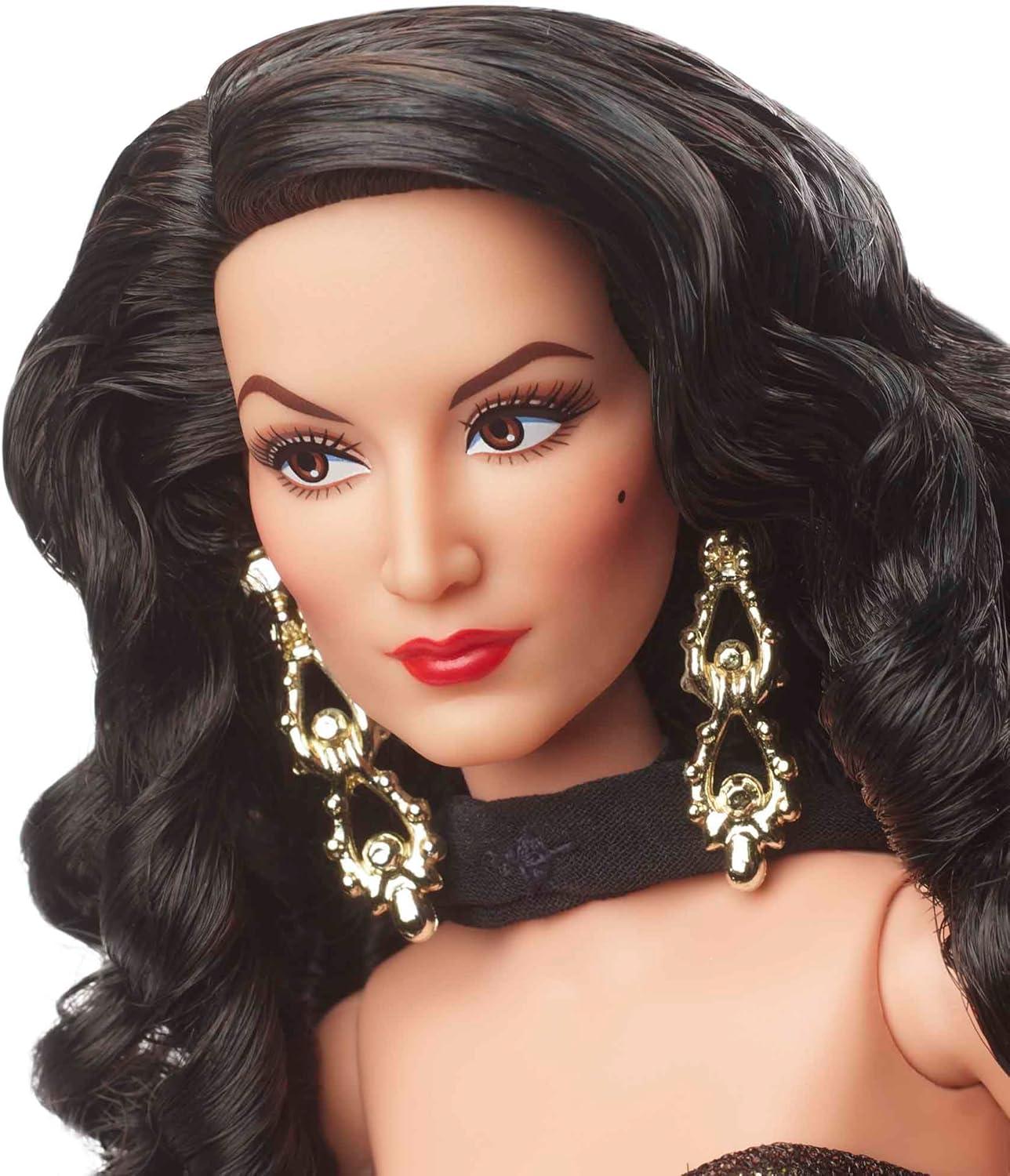 Collector Barbie Doll, María Félix in Glimmering Gold Gown, Barbie Signature