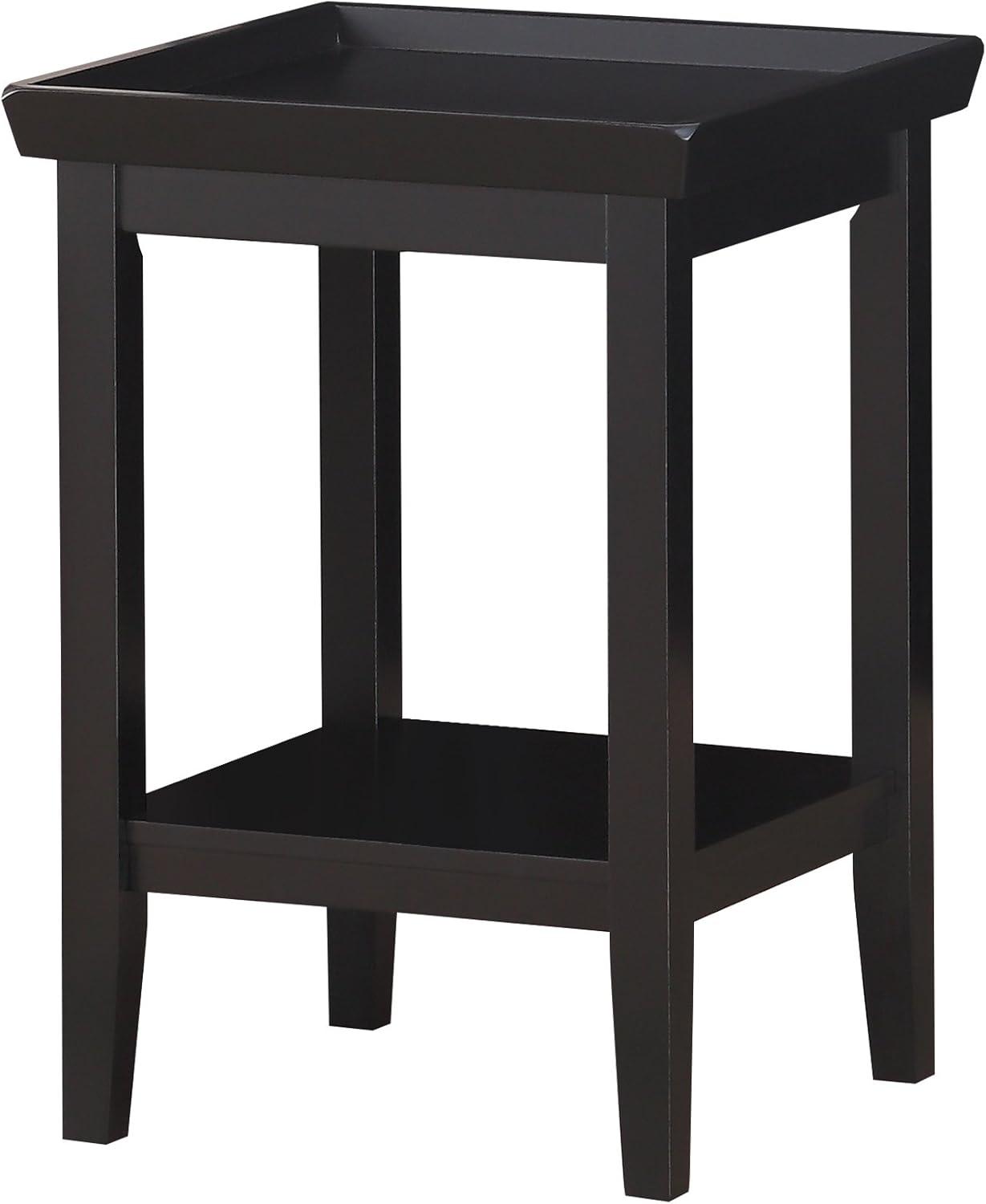 Ledgewood End Table with Shelf, Gray