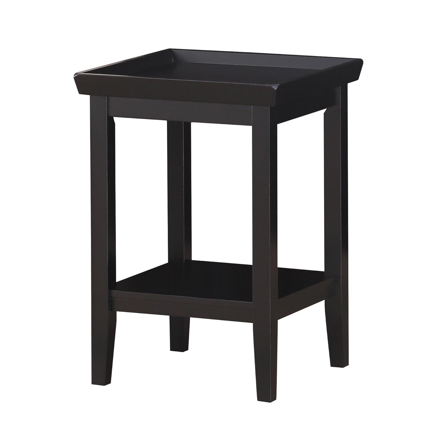 Ledgewood End Table with Shelf, Gray