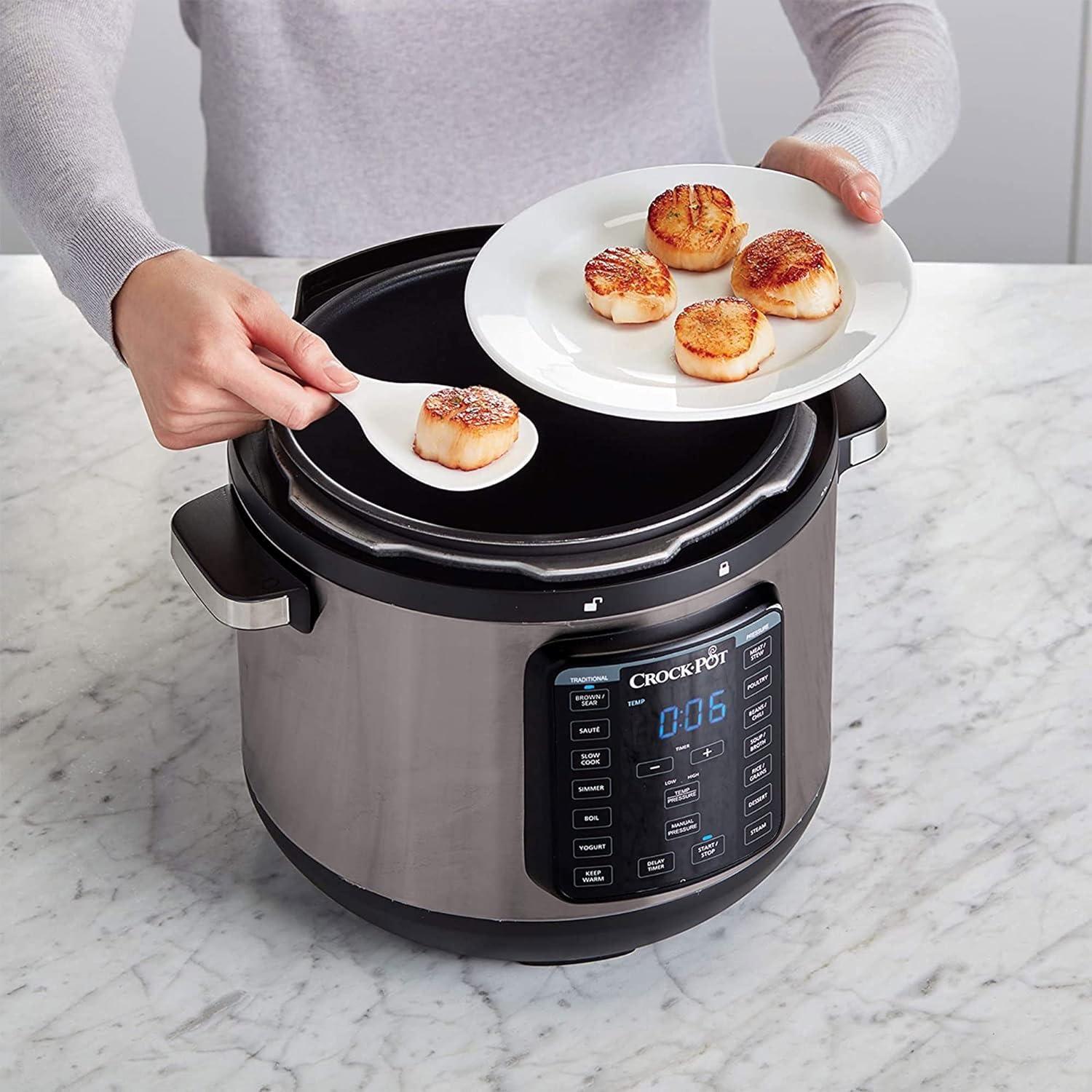Crock-Pot 8-Quart Multi-Use XL Programmable Slow Cooker Pressure Cooker