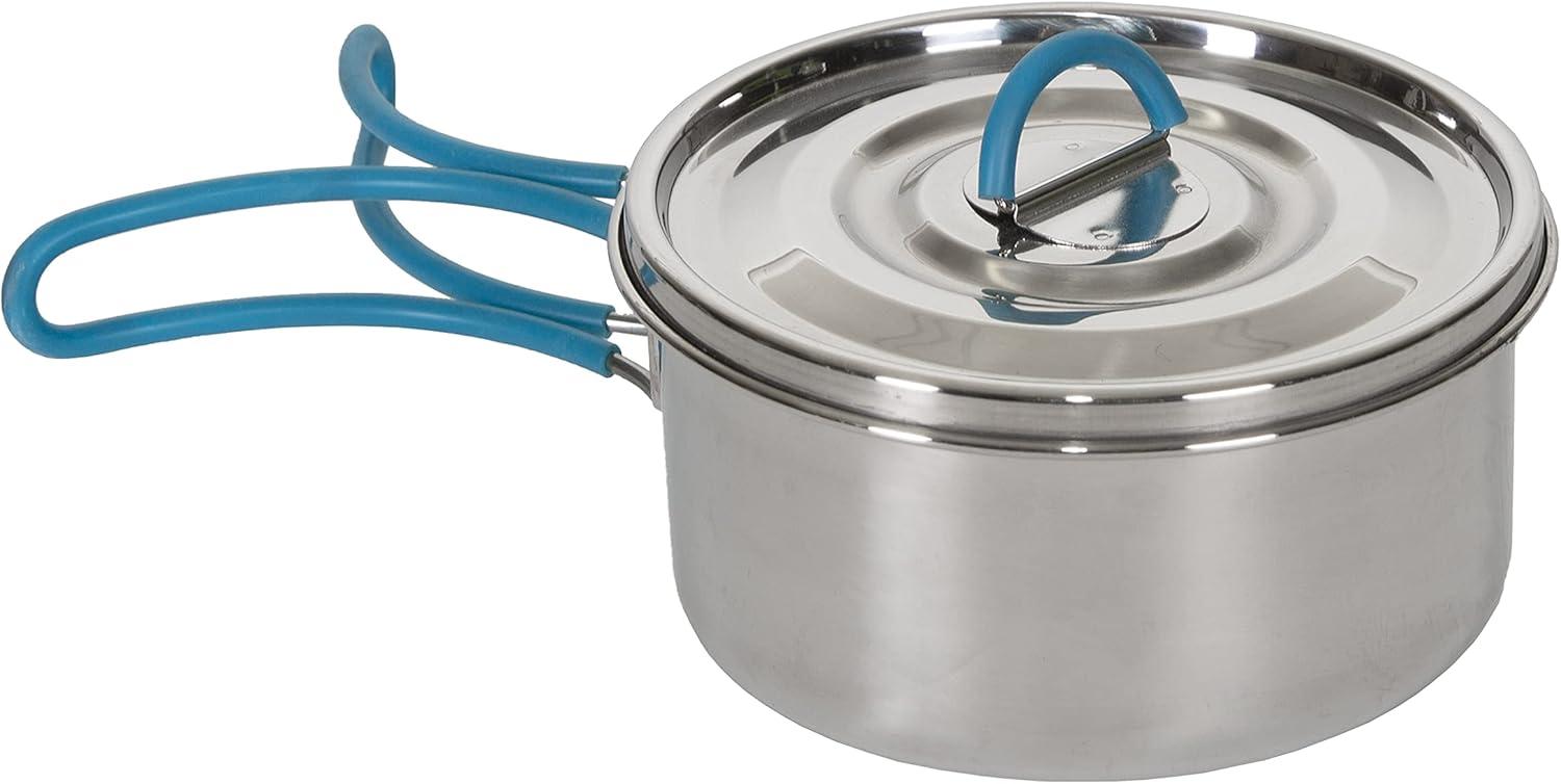 Stansport 3 Piece Backpacking Stainless Steel Cook Set