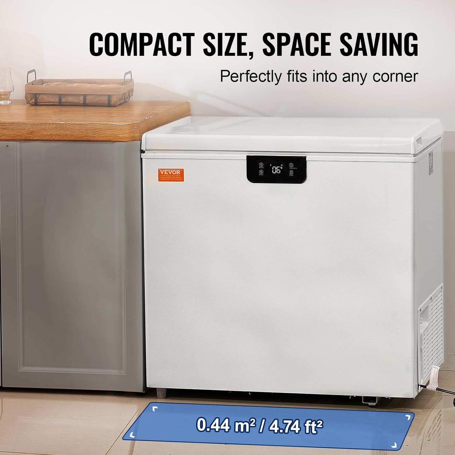 5.4 Cubic Feet Freezer with Adjustable Temperature Controls