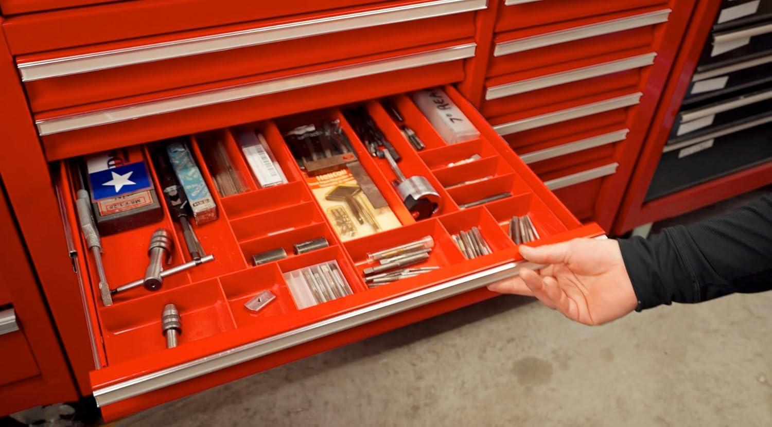 Ernst Mfg. 10 Compartment Organizer Tray Red