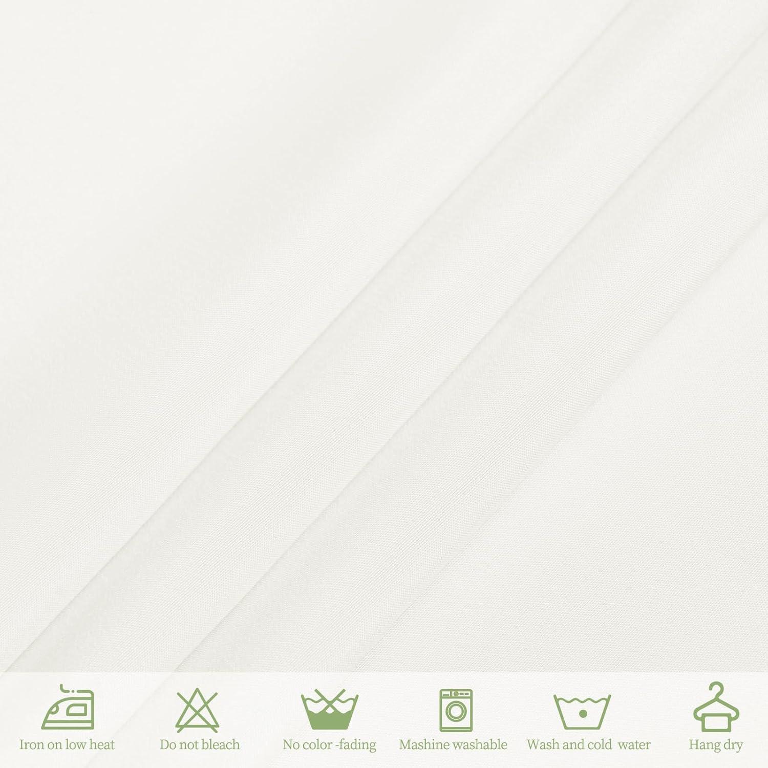 10 Pack Beige Tablecloth 60x102 inch Polyester Fabric Tablecloths for 6 Foot Rectangle Tables Wrinkle Resistant Linen Tablecloth Washable Table Covers for Party Wedding Events and Camping