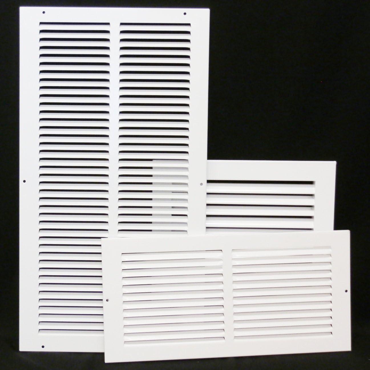 10" x 6" - 3-Way Air Vent - Adjustable Aluminum Curved Blades - Maximum Air Flow - HVAC Grille