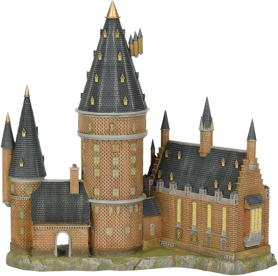 Harry Potter Hogwarts Great Hall and Tower Lighted Resin Building