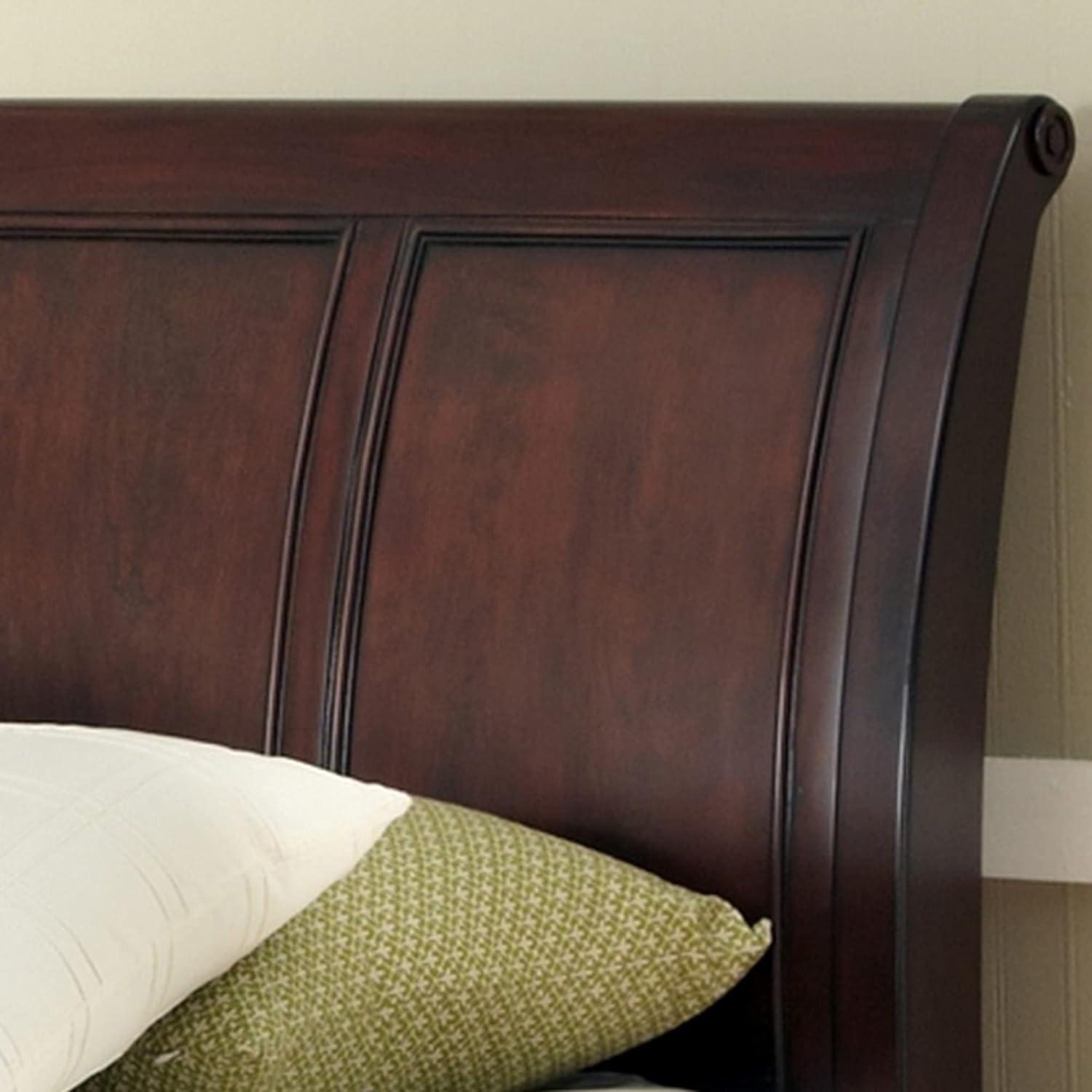 Lafayette Sleigh Headboard Cherry (King) - Home Styles