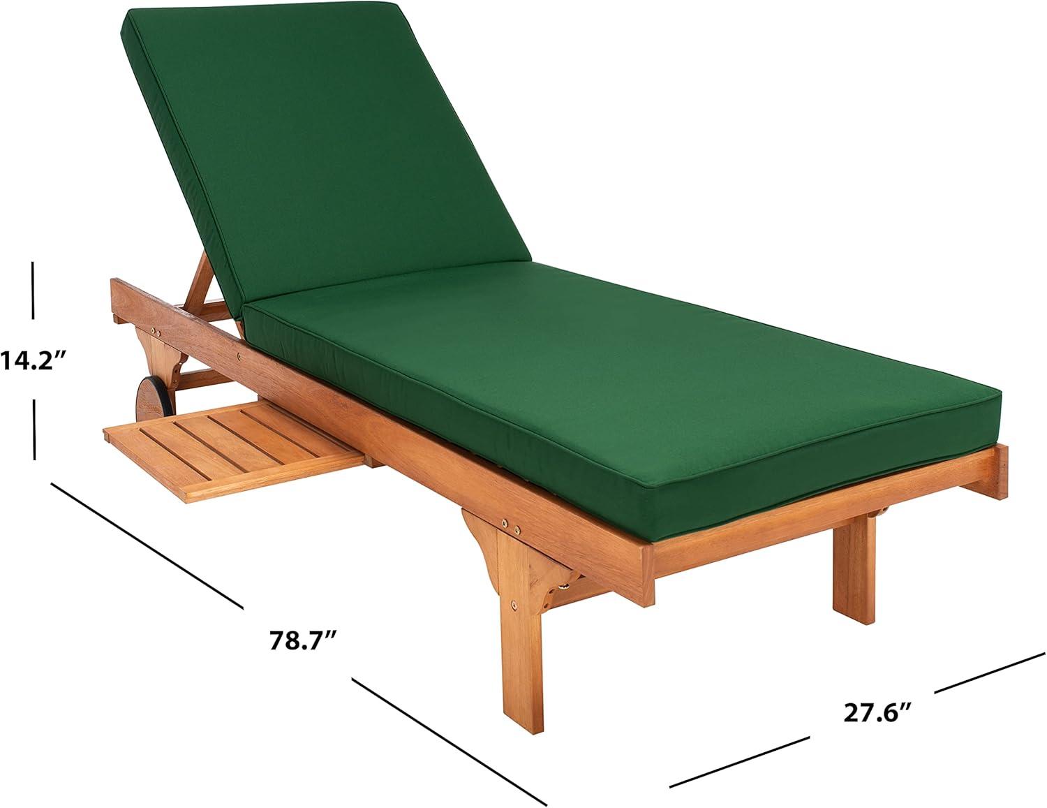 Newport Lounge Chair - Outdoor - PAT7022 - Natural/Green -Safavieh