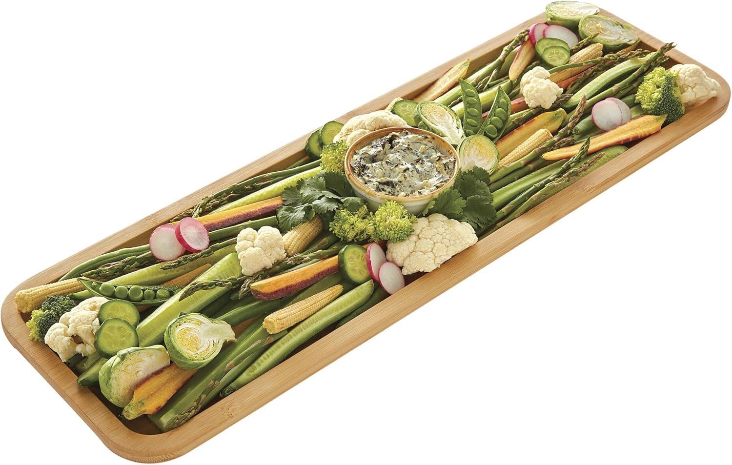 Farberware Farberware Build-A-Board 11 x 14 in. Bamboo Charcuterie Board With Locking Lid