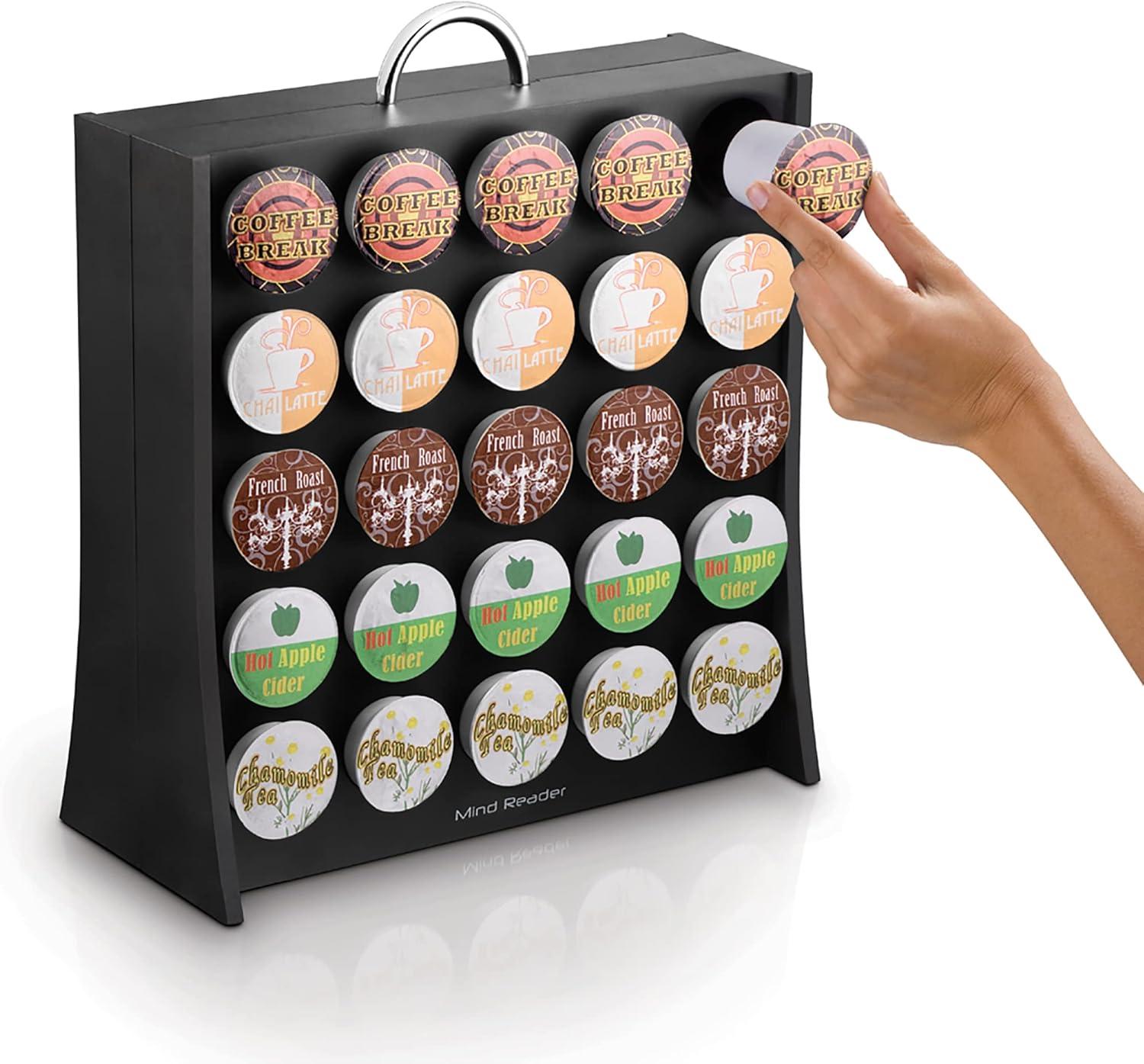 Black Plastic Single-Serve Coffee Pod Storage Organizer