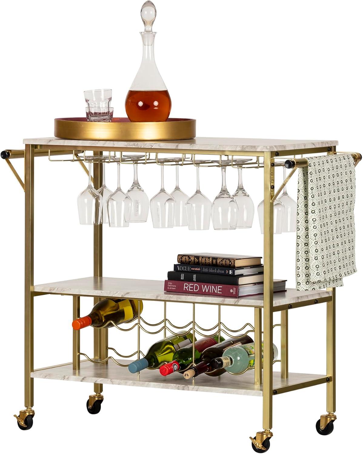 Maliza Metal Bar Cart