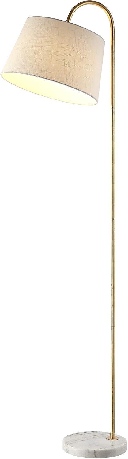 Dacey Floor Lamp - Gold Leaf/White - Safavieh