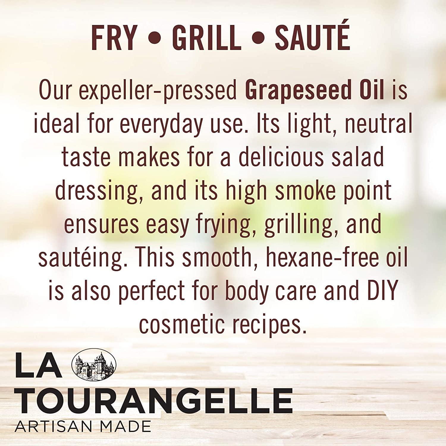 La Tourangelle Expeller-Pressed Grapeseed Oil, 16.9 Fl oz