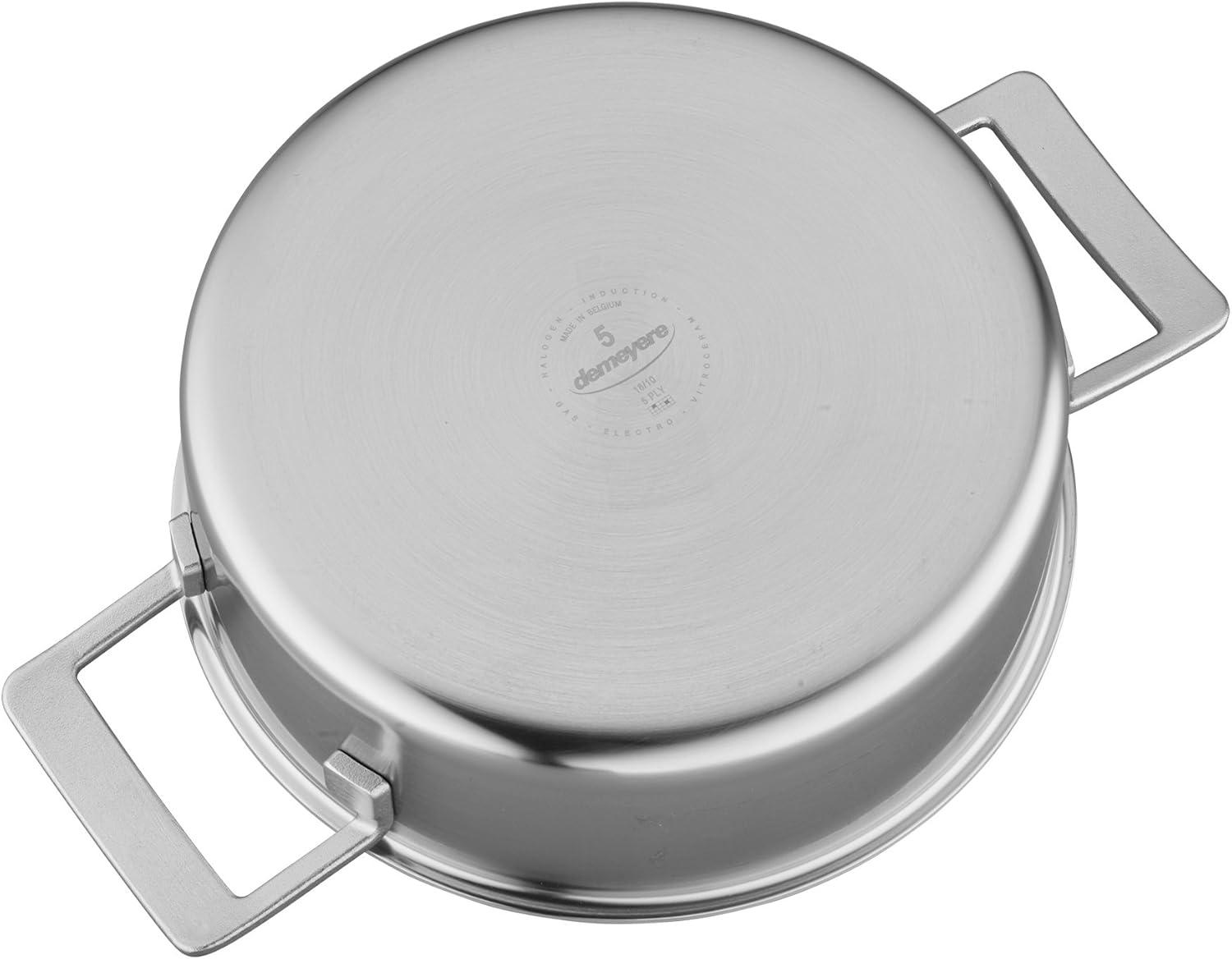 Demeyere Industry 5-Ply 4-qt Stainless Steel Deep Saute Pan