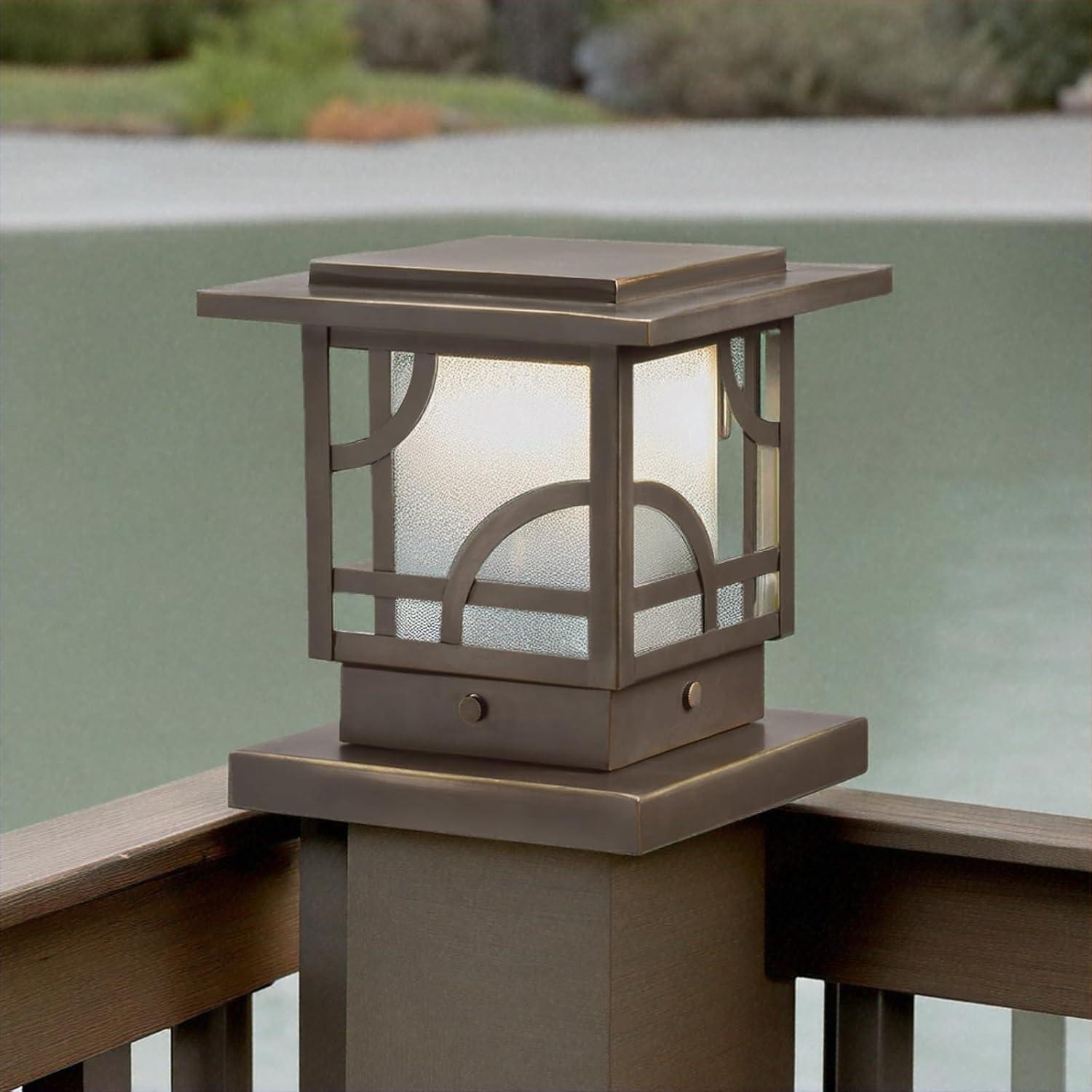 Kichler 15474OZ Larkin Estates Post Light, Olde Bronze