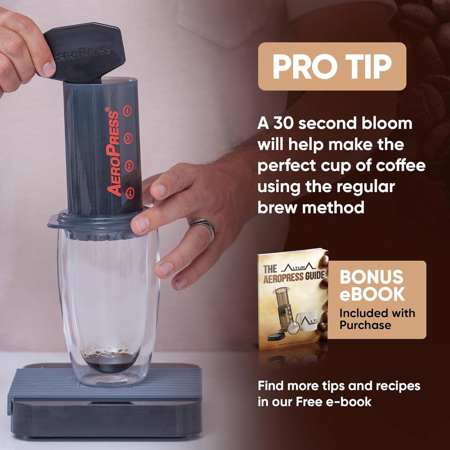 ALTURA The MESH XL Stainless Steel Filter for AeroPress Coffee Makers – Reusable Metal Filter Replacement for Rich Flavor, Travel, and Eco-Friendly Brewing