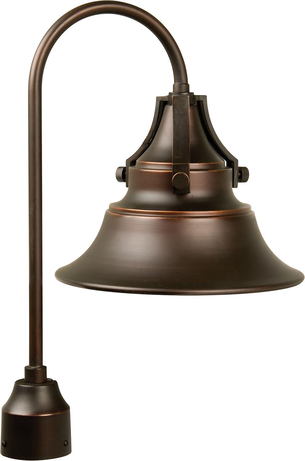 Midnight Bronze 21" Industrial Floor Lamp with Bell Shade