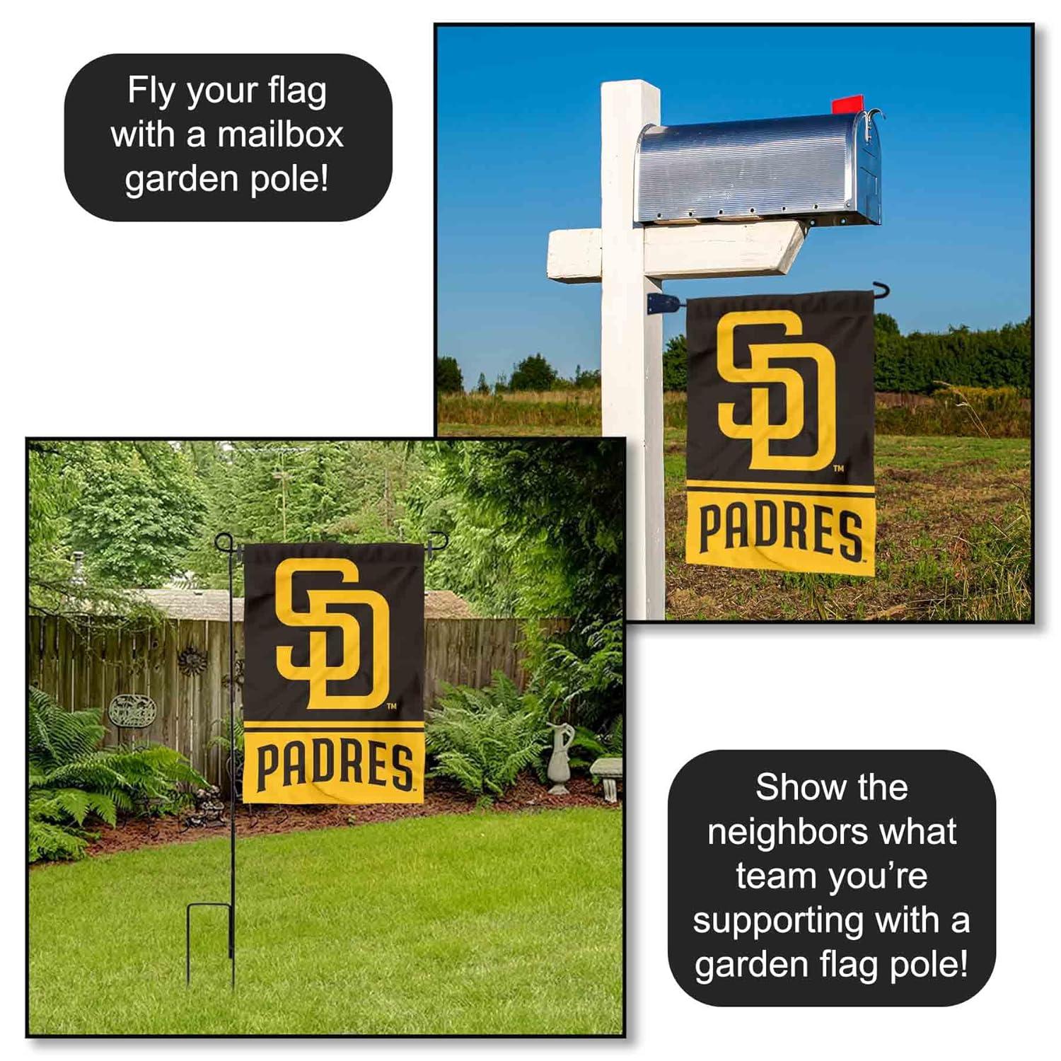 San Diego Padres Double Sided Garden Flag